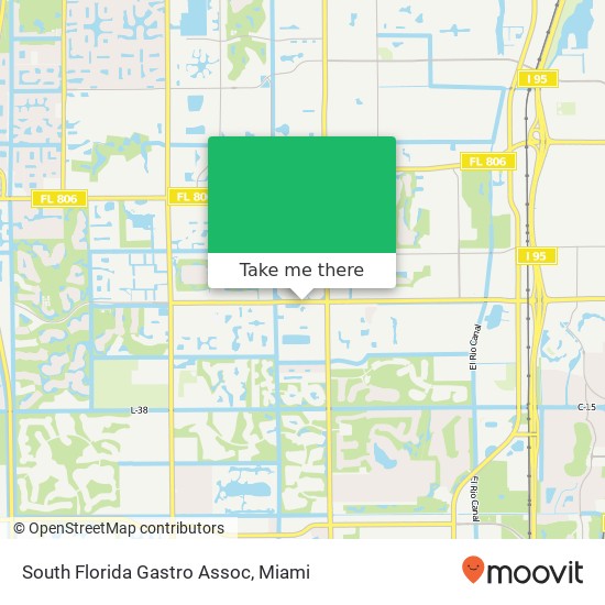 Mapa de South Florida Gastro Assoc