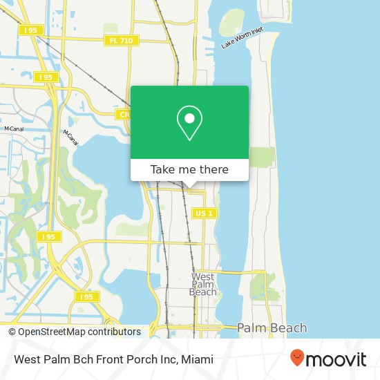 West Palm Bch Front Porch Inc map