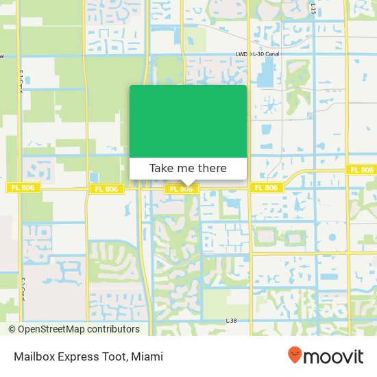 Mapa de Mailbox Express Toot