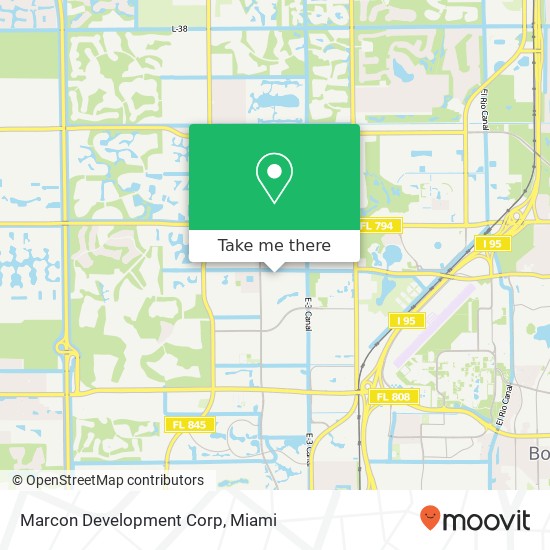 Mapa de Marcon Development Corp