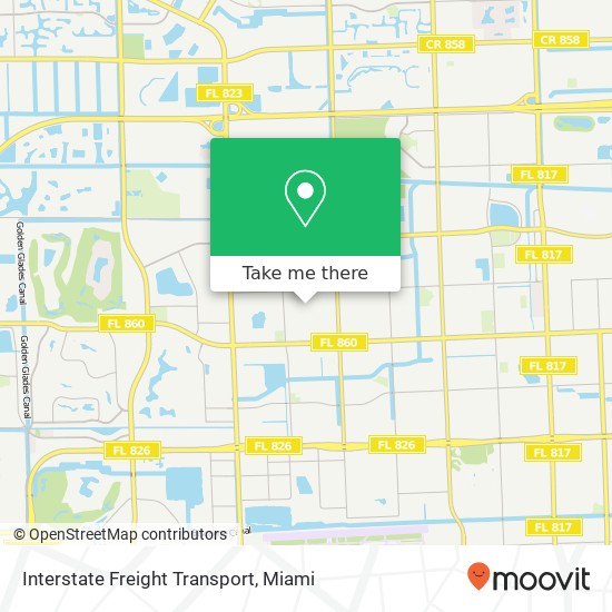 Mapa de Interstate Freight Transport