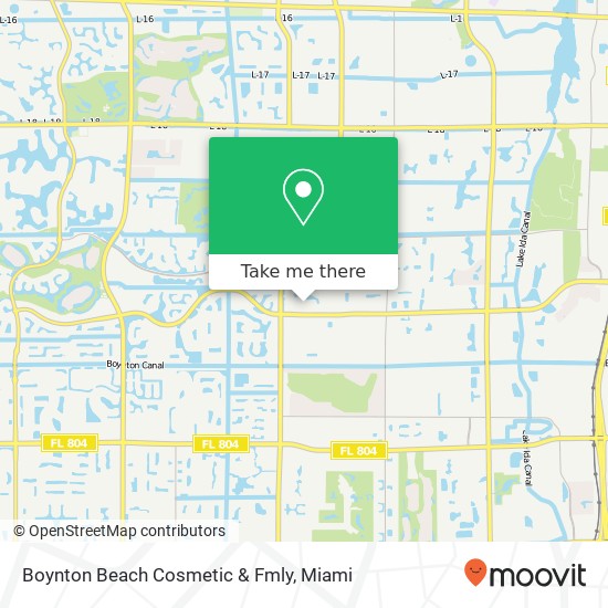 Mapa de Boynton Beach Cosmetic & Fmly