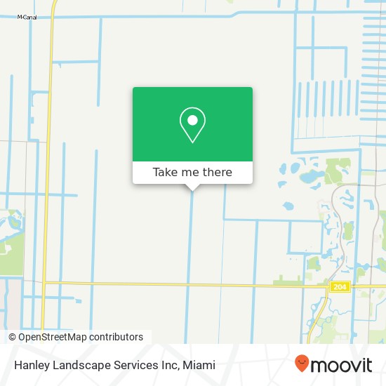 Mapa de Hanley Landscape Services Inc