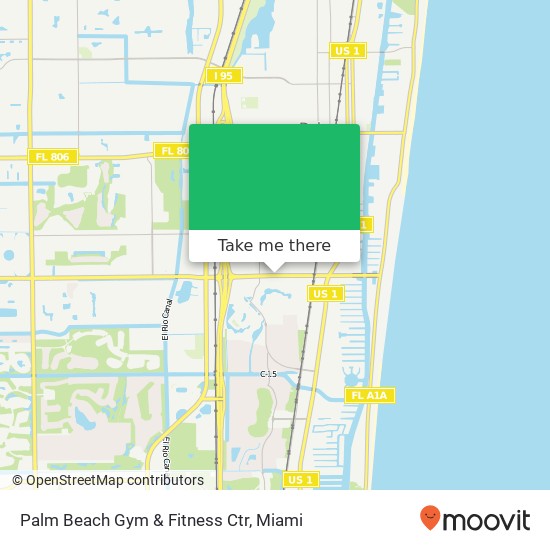 Mapa de Palm Beach Gym & Fitness Ctr