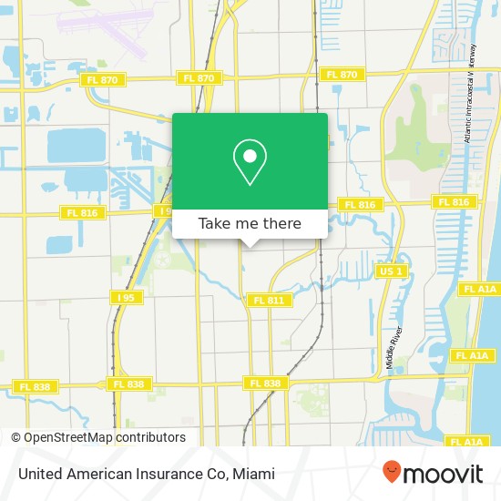 Mapa de United American Insurance Co