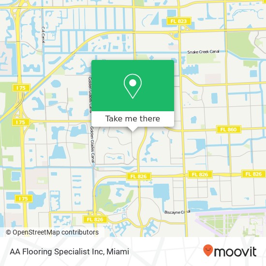 AA Flooring Specialist Inc map