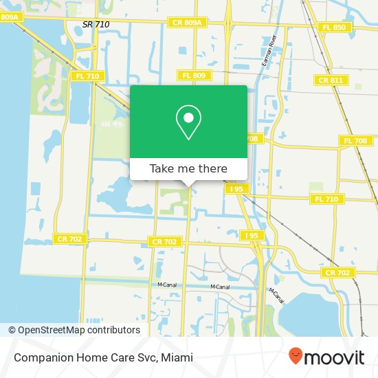 Mapa de Companion Home Care Svc