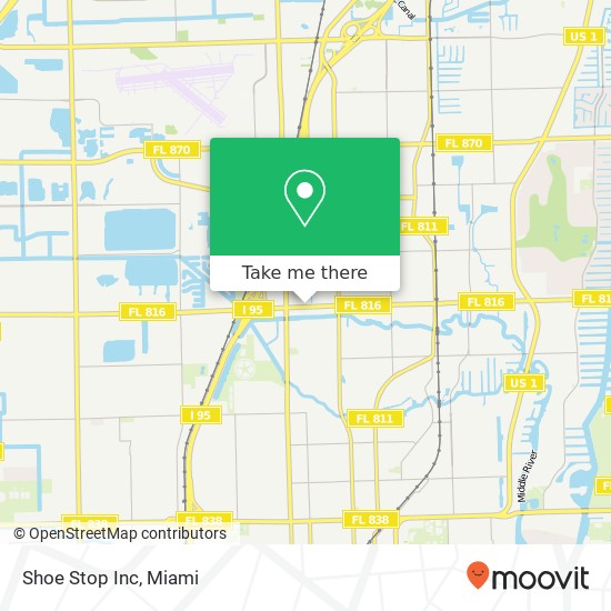 Mapa de Shoe Stop Inc