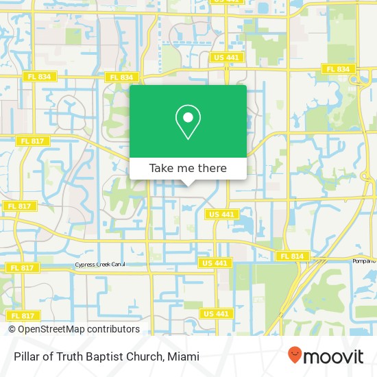 Pillar of Truth Baptist Church map