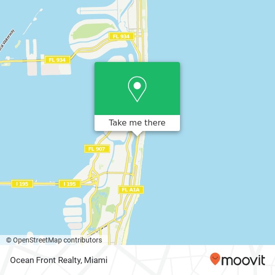 Ocean Front Realty map