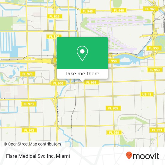 Flare Medical Svc Inc map
