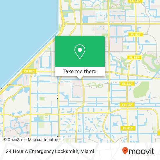 Mapa de 24 Hour A Emergency Locksmith