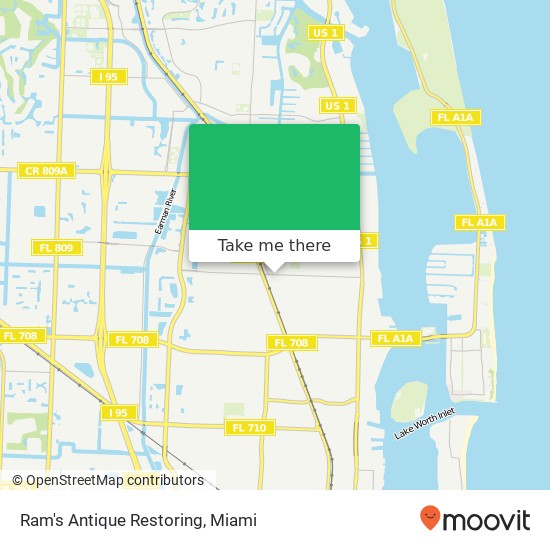 Ram's Antique Restoring map