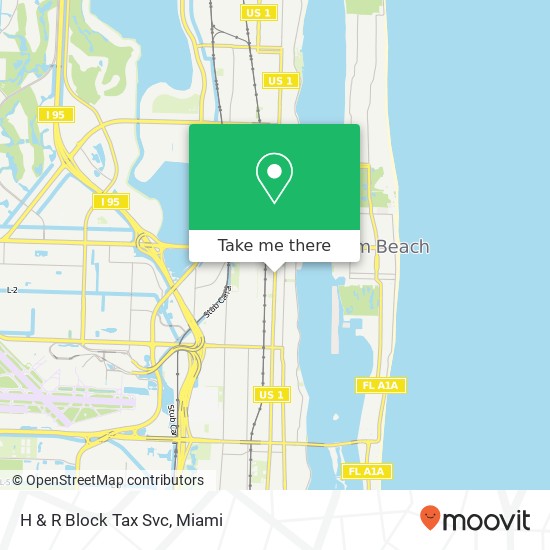 H & R Block Tax Svc map