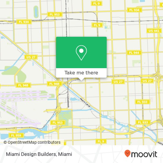 Miami Design Builders map