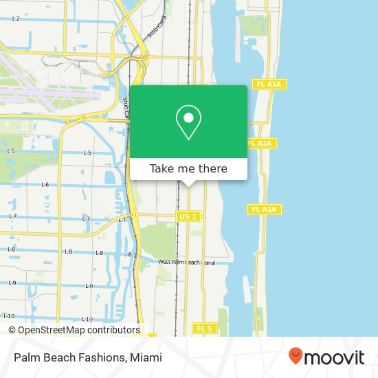 Mapa de Palm Beach Fashions
