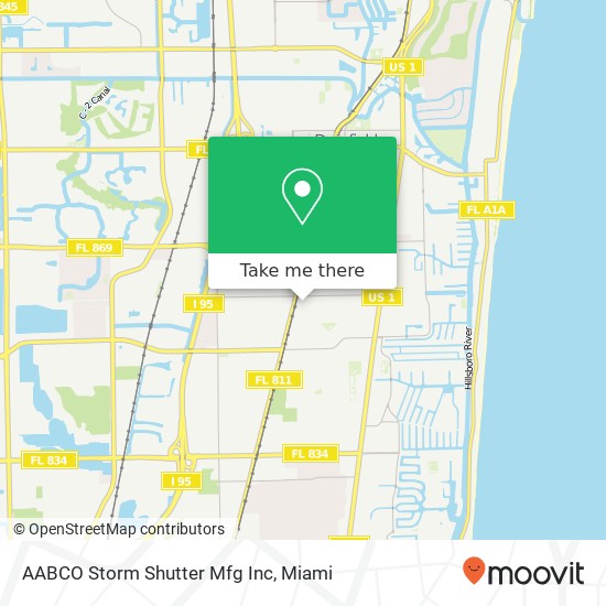 AABCO Storm Shutter Mfg Inc map