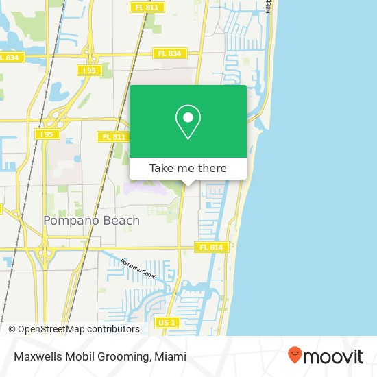 Maxwells Mobil Grooming map