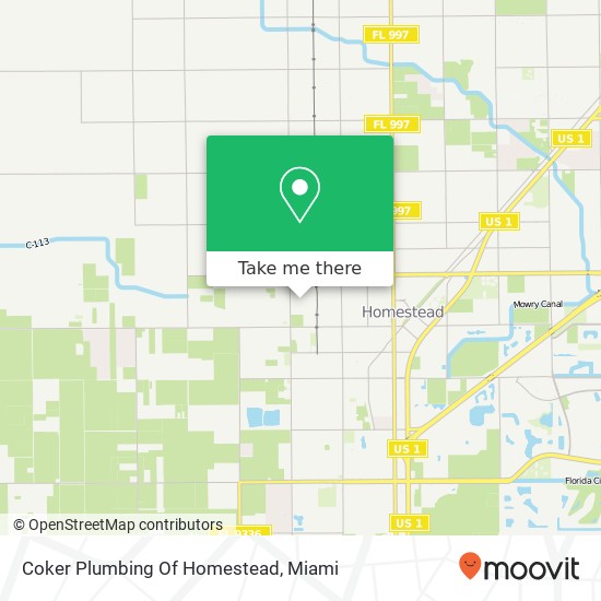 Mapa de Coker Plumbing Of Homestead