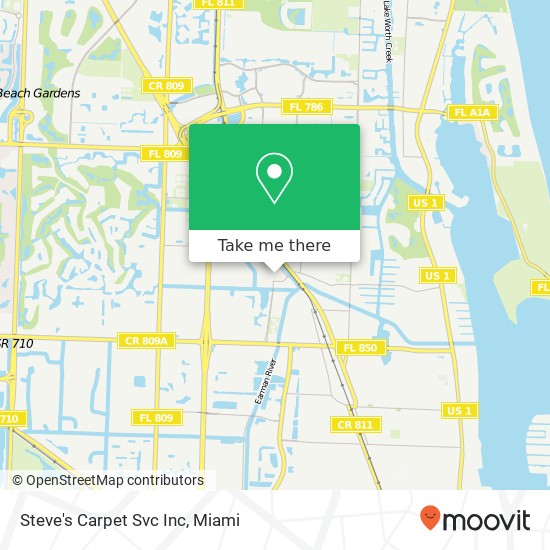 Mapa de Steve's Carpet Svc Inc