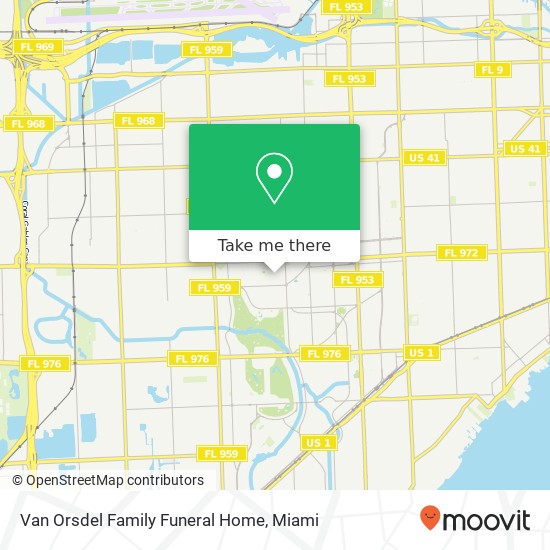 Van Orsdel Family Funeral Home map