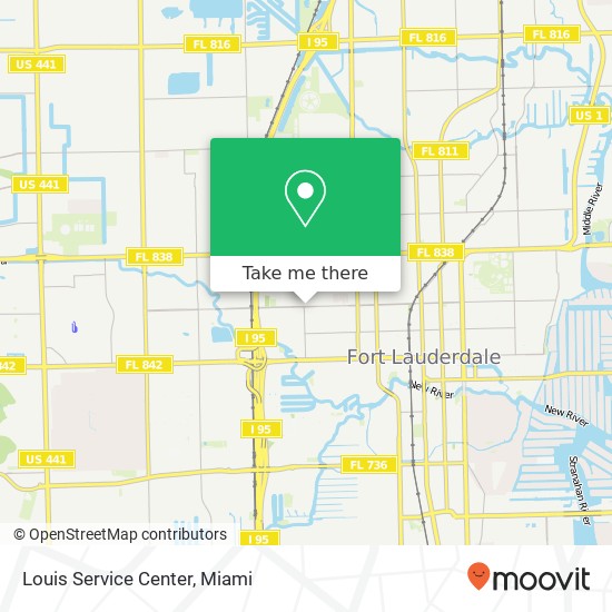 Louis Service Center map