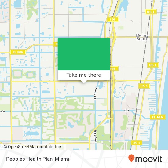 Mapa de Peoples Health Plan