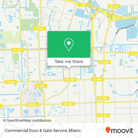 Commercial Door & Gate Service map