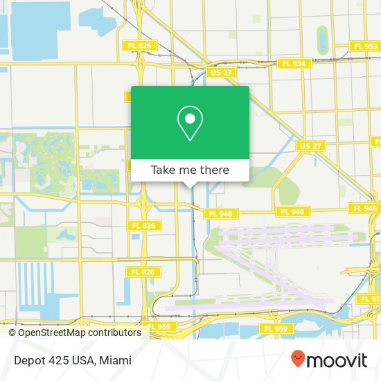 Mapa de Depot 425 USA