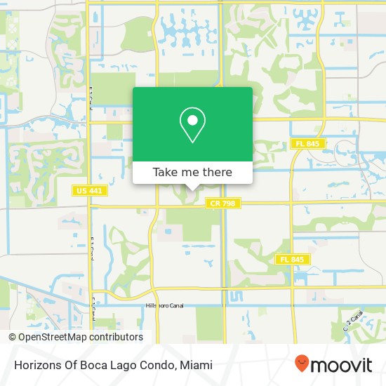 Horizons Of Boca Lago Condo map