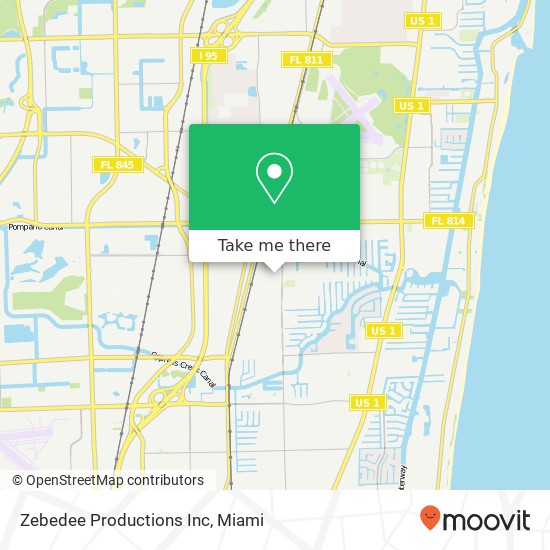 Zebedee Productions Inc map