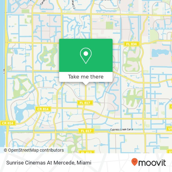 Sunrise Cinemas At Mercede map