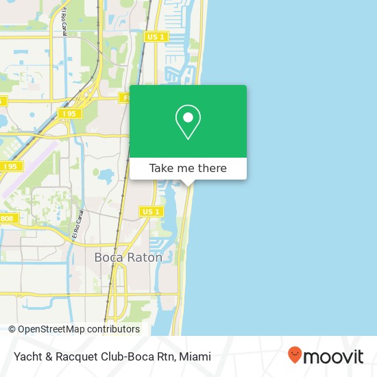 Yacht & Racquet Club-Boca Rtn map