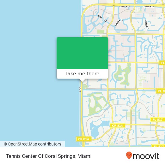 Tennis Center Of Coral Springs map