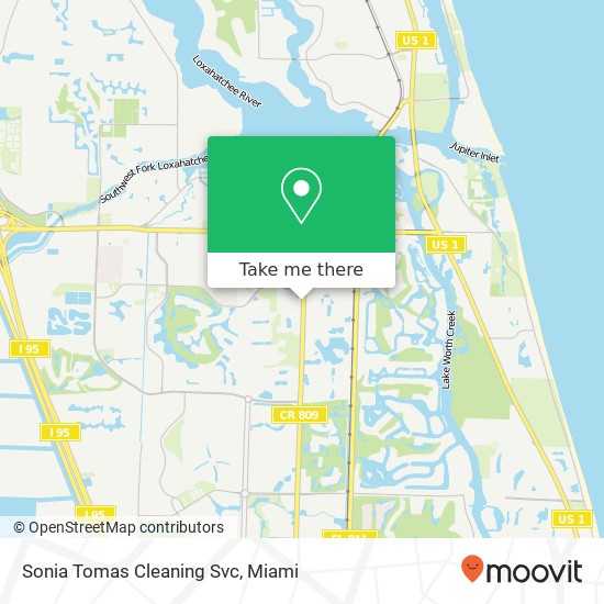 Mapa de Sonia Tomas Cleaning Svc