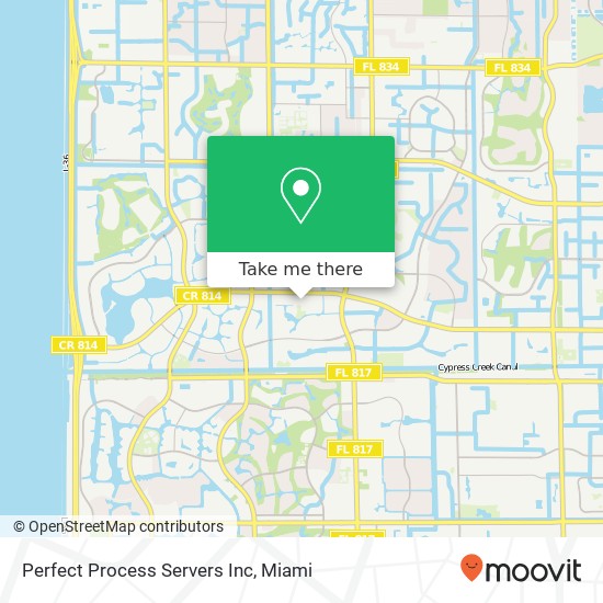 Perfect Process Servers Inc map