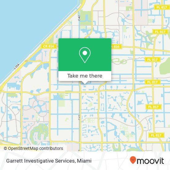 Garrett Investigative Services map