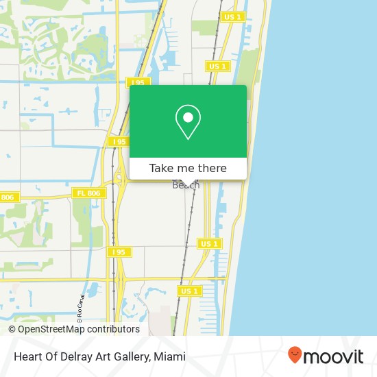 Mapa de Heart Of Delray Art Gallery