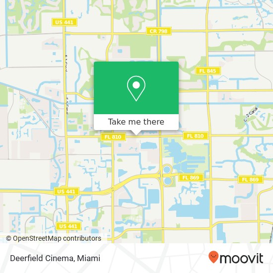 Mapa de Deerfield Cinema