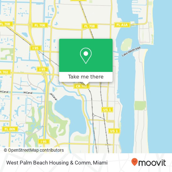 Mapa de West Palm Beach Housing & Comm