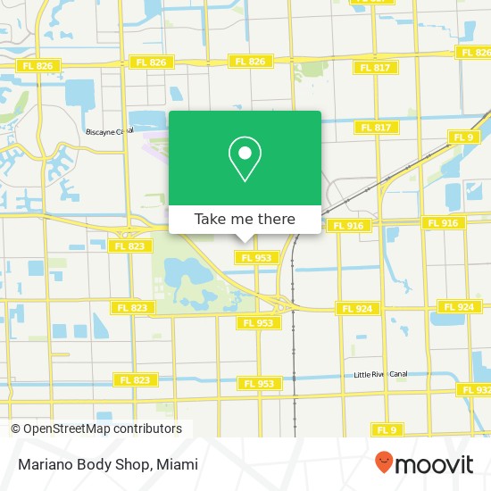Mariano Body Shop map