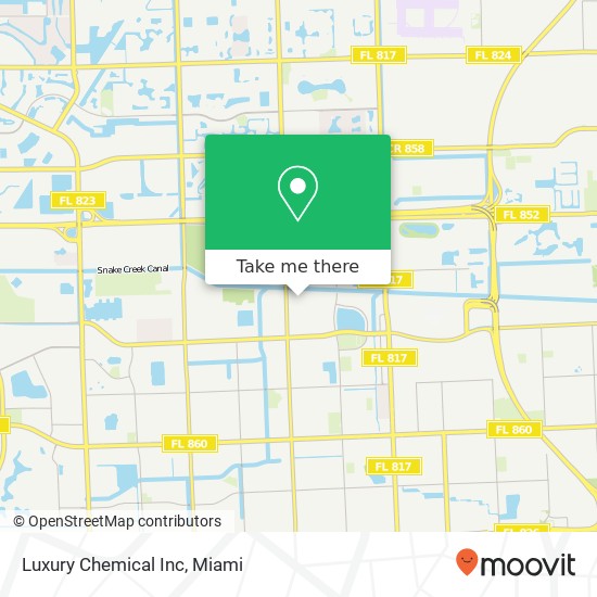 Luxury Chemical Inc map