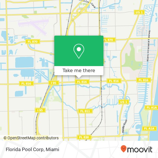 Florida Pool Corp map