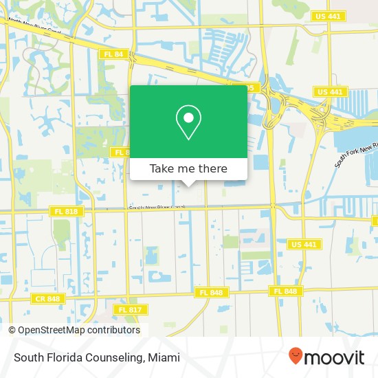 South Florida Counseling map
