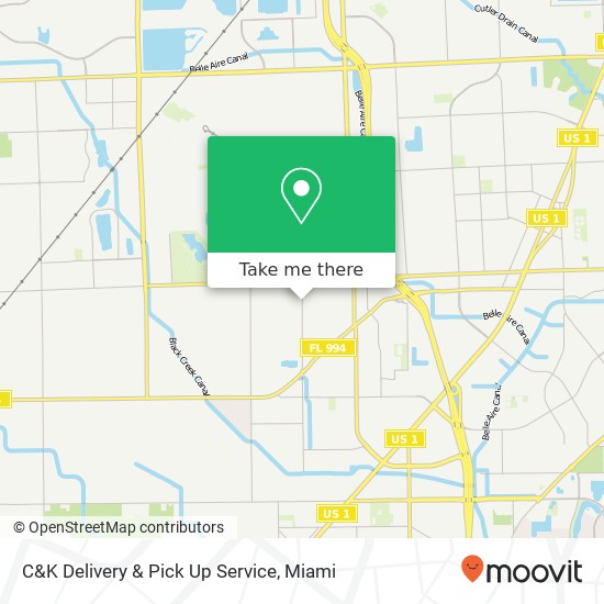 Mapa de C&K Delivery & Pick Up Service