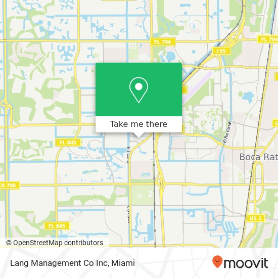 Lang Management Co Inc map