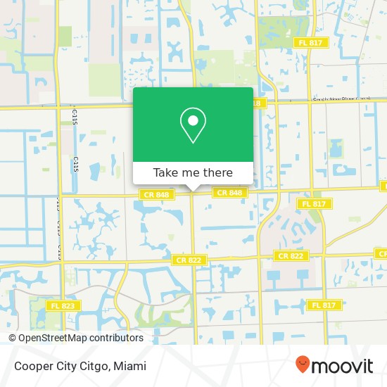 Cooper City Citgo map