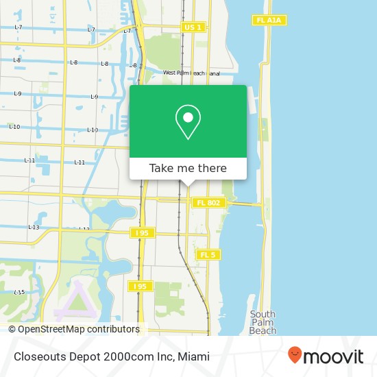 Mapa de Closeouts Depot 2000com Inc