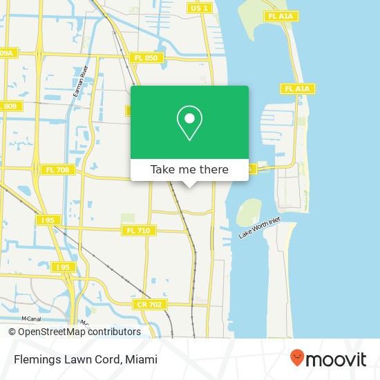 Mapa de Flemings Lawn Cord