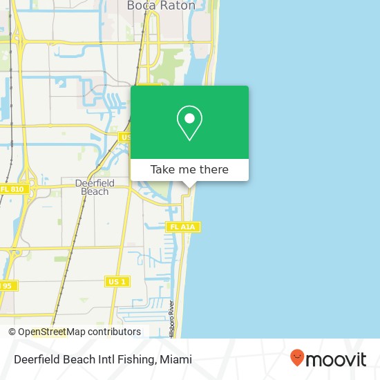 Deerfield Beach Intl Fishing map